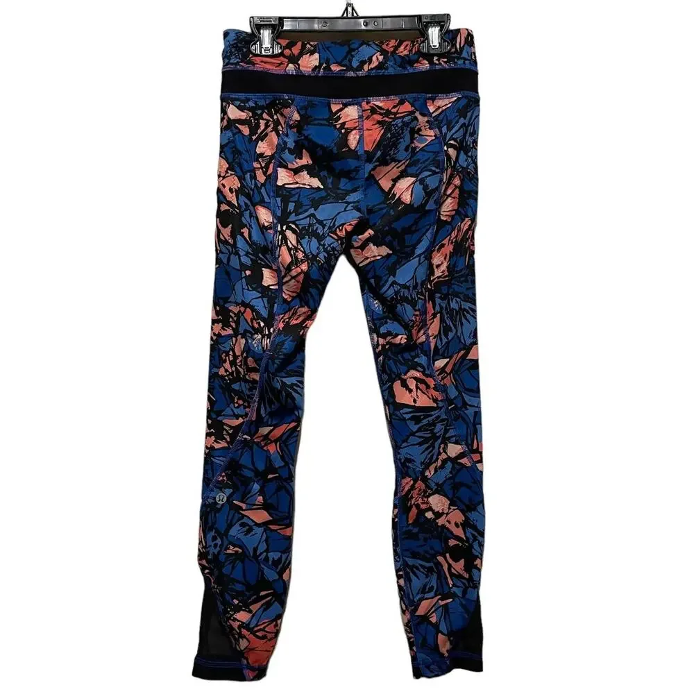 Lululemon athletica Inspire Tight II Paint Storm Harbor Blue Multi